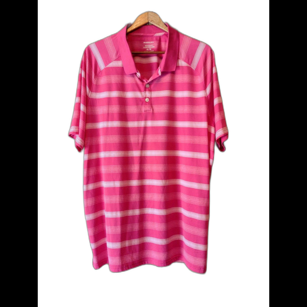 Oakley pink Hydrolix golf polo XL